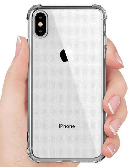 Shockproof Bumper Transparent Silicone Phone Case For iPhone (Multi Options Available)